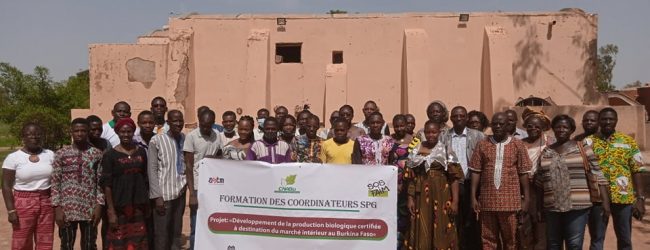 Certification BioSPG : Les Coordinateurs SPG en formation à Ouagadougou