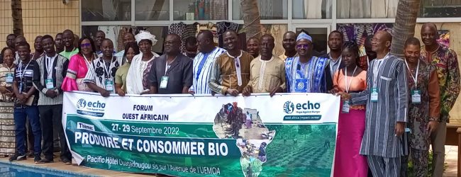 6è Forum Ouest Africain de l’ONG ECHO : Le bio au menu des échanges