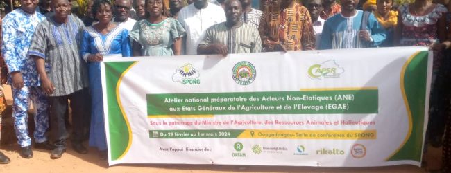 États généraux de l’agriculture et de l’élevage au Burkina Faso : La Société civile affûte « ses armes »