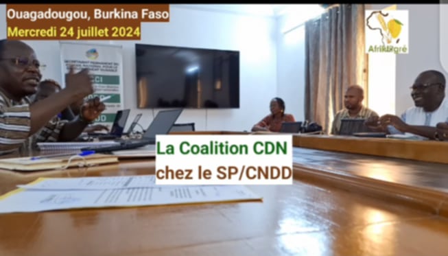 #BurkinaFaso: Développement durable: la Coalition CDN chez le SP/CNDD