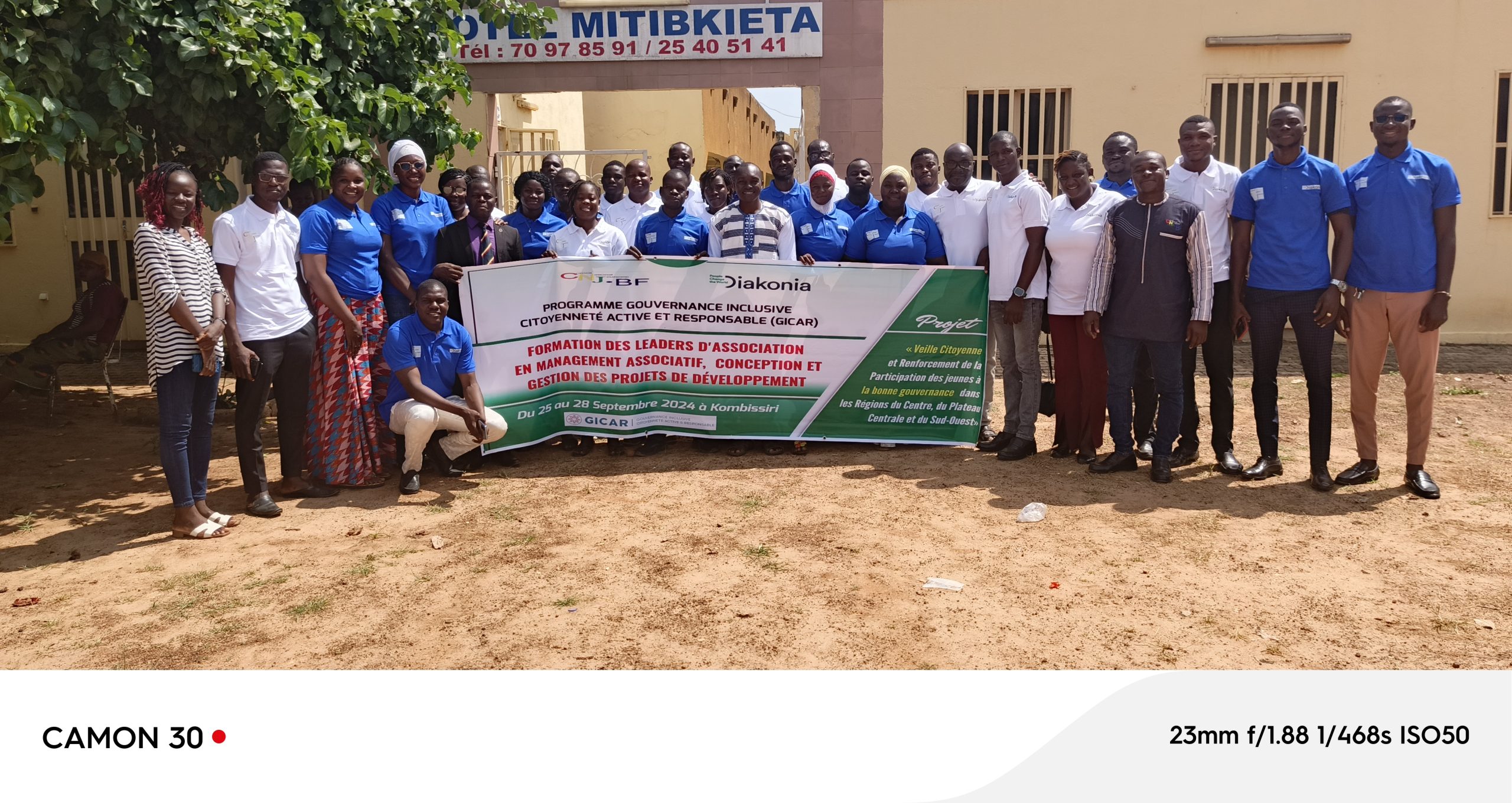 BURKINA/OSC: le Conseil National de la Jeunesse (CNJ) renforce les capacités de 30 responsables d’association en «management associatif, conception et gestion de projet de développement»